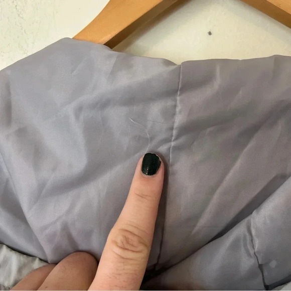 Women's 1 Sunset Lane Nylon Drawstring Hooded Rain Jacket Taupe Silver Hardware - Picture 4 of 8